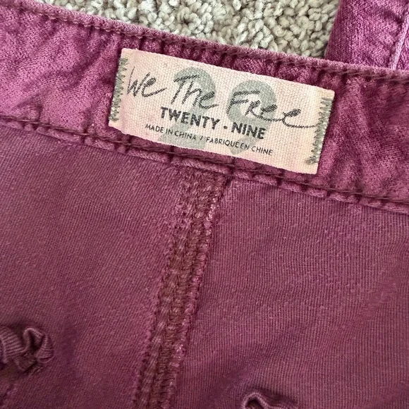 We The Free Float On Flare Velvet Pants Bell Bottoms - Picture 3 of 4